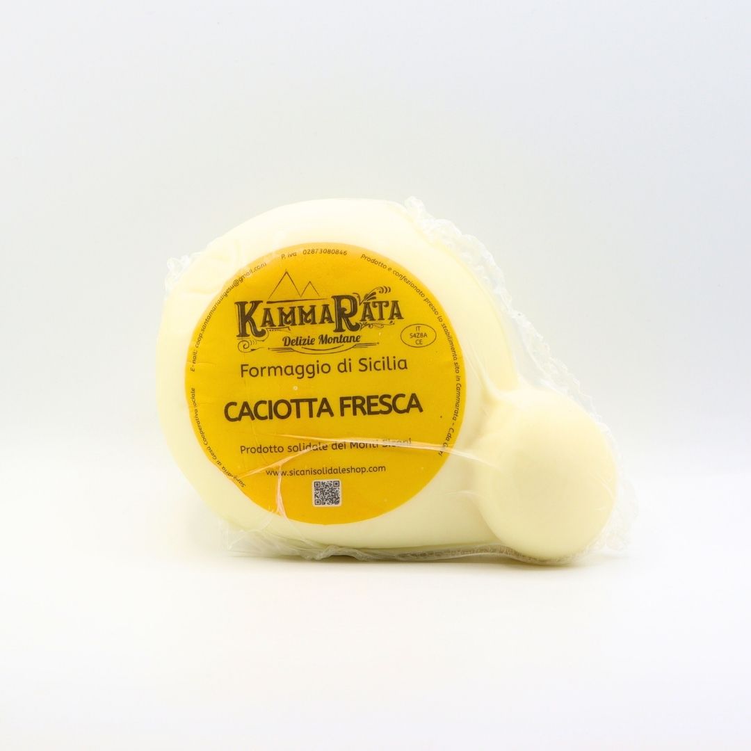 Caciotta fresca siciliana di latte vaccino KammaRata - Prodotto Solidale