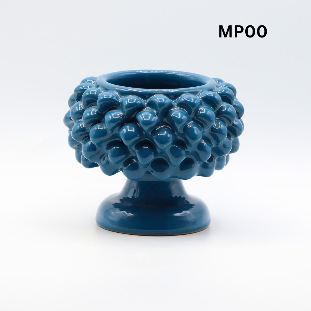 Porta vaso Mezza Pigna in ceramica - Prodotto solidale