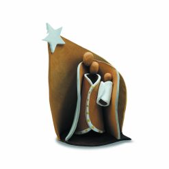 Alternative view of Natività in ceramica terracotta - Prodotto solidale