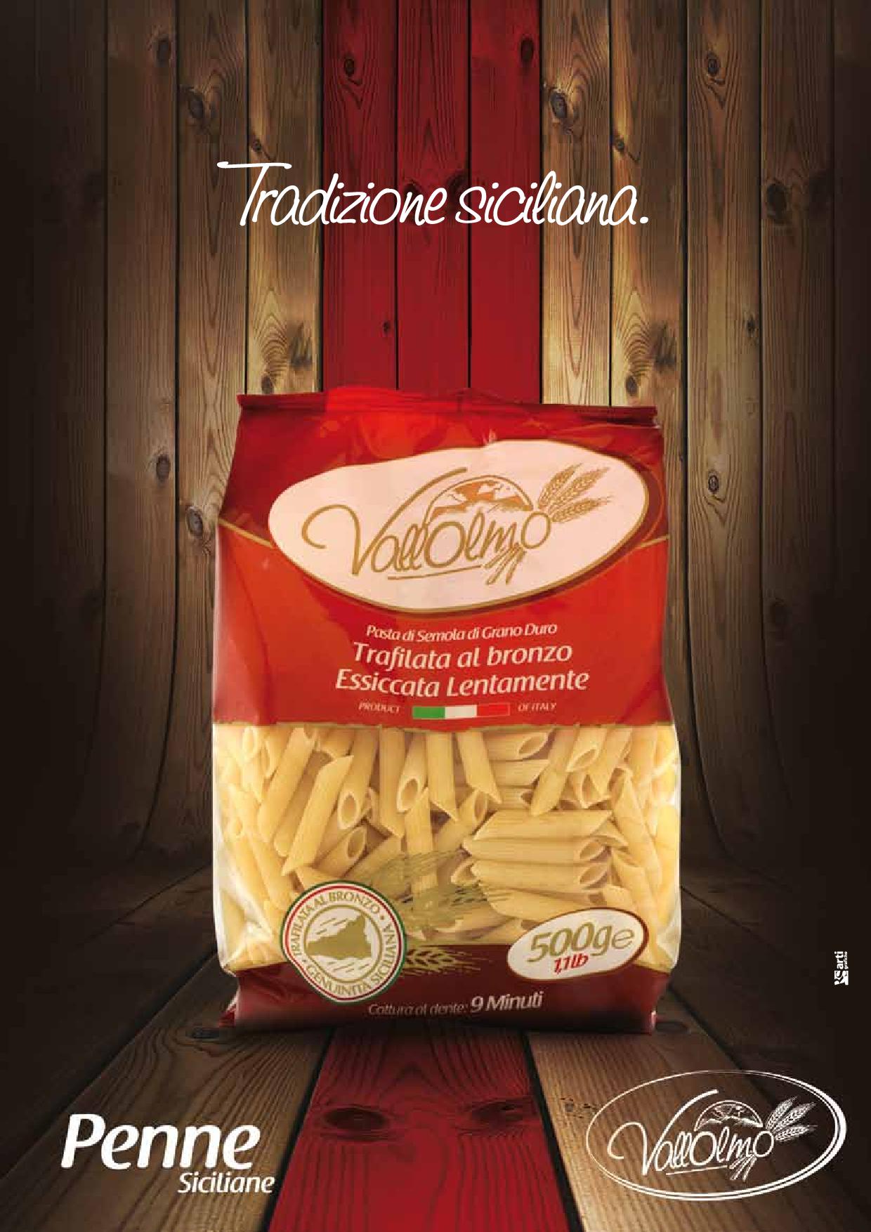Penne siciliane rigate Vallolmo
