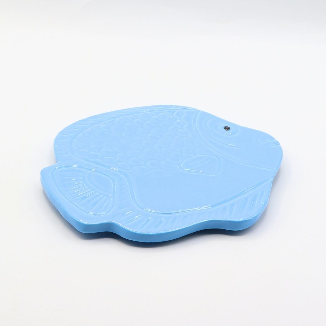 Poggiapentola in ceramica Pesce - Prodotto solidale - immagine 3