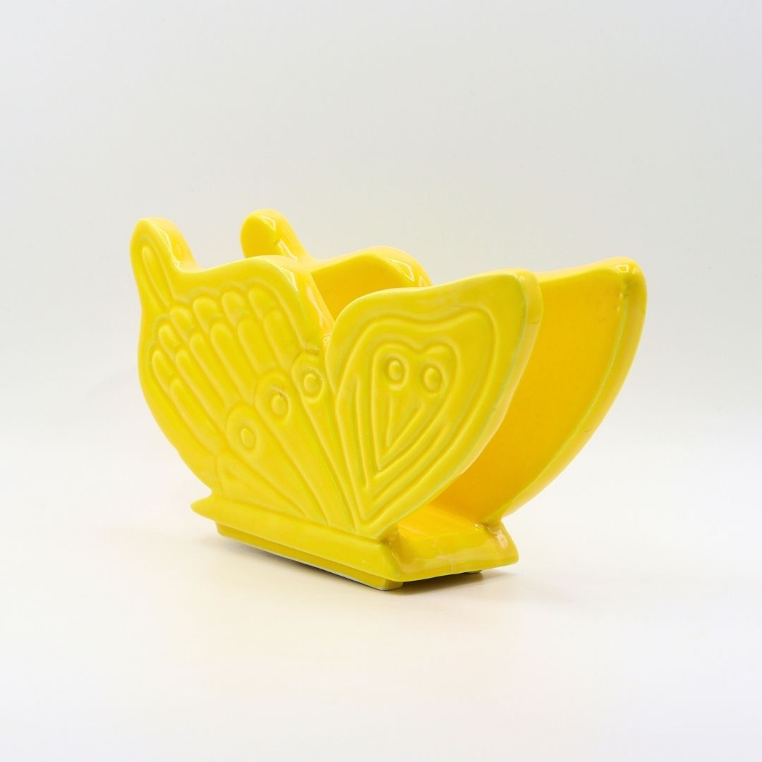 Portatovaglioli in ceramica colorata farfalla - Prodotto solidale - immagine 8