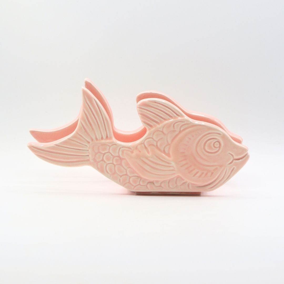 Portatovaglioli in ceramica colorata pesce - Prodotto solidale - immagine 7