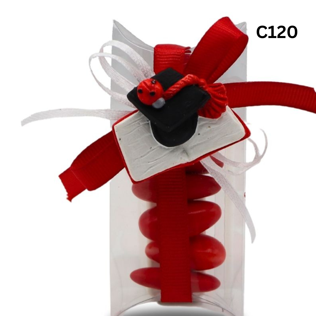 Scatolina in PVC 5 confetti con tocco e libro C120