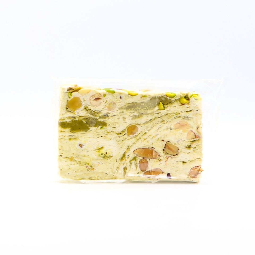 Torrone tenero con crema al pistacchio e pistacchi da 150 g - immagine 3